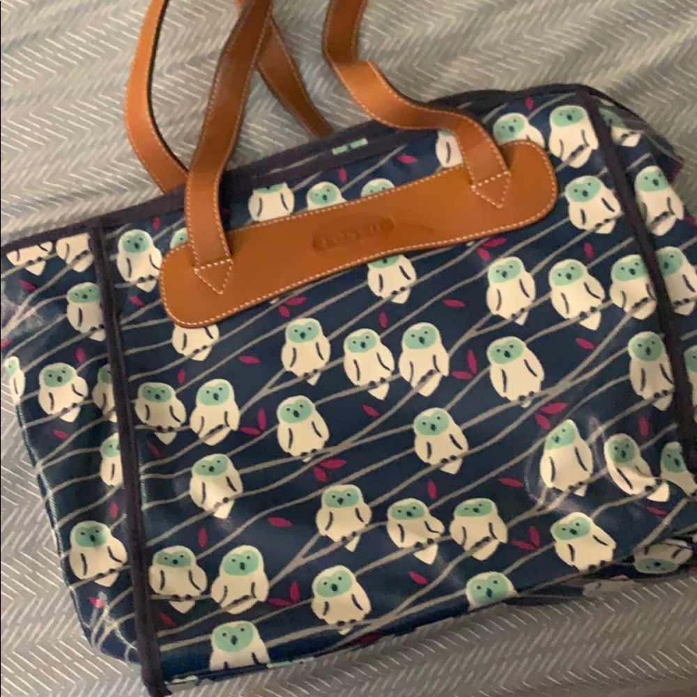 Fossil Owl Tote